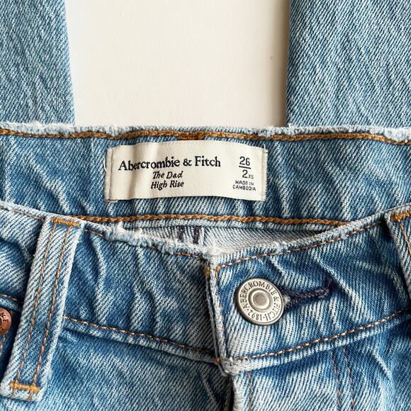 Abercrombie & Fitch The Dad High Rise Jean Light Destroy 26 - Picture 7 of 7